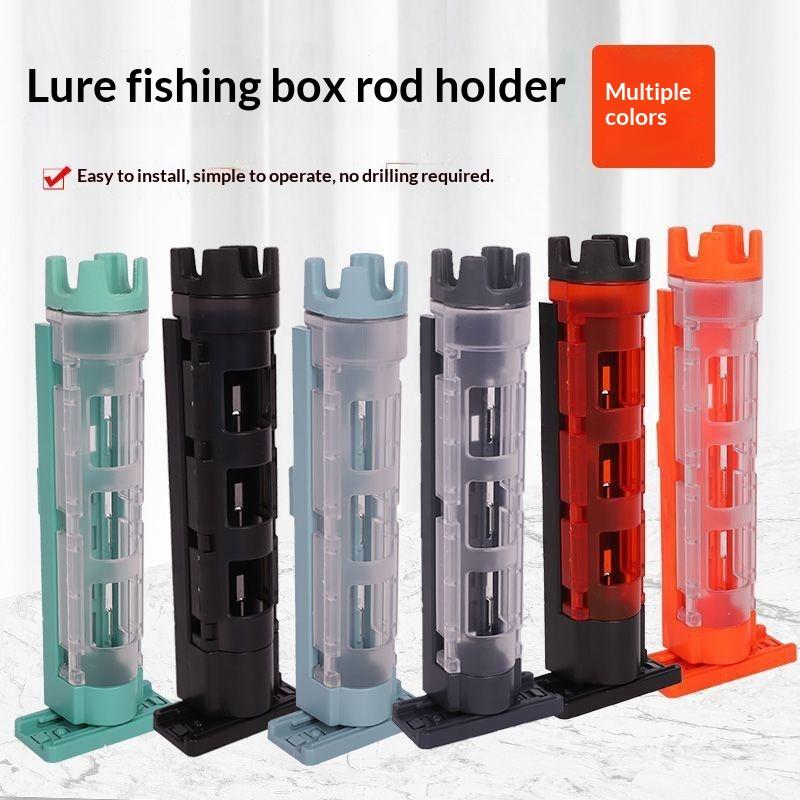 穴あけ不要の釣り道具箱用アクセサリー。持ち運び可能なルアーロ - Fishing Rod Case のレビューと価格