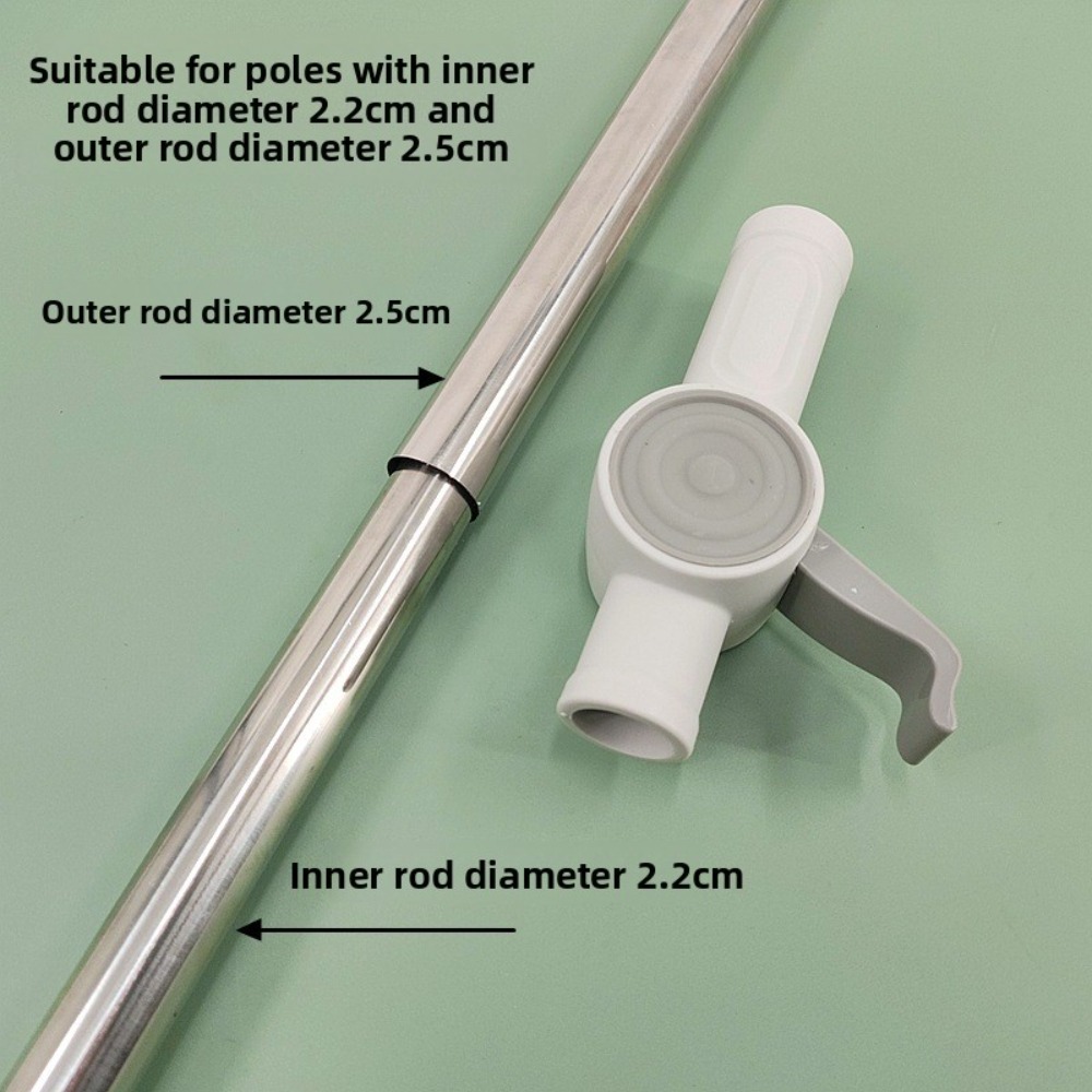 2個入りユニバーサルスピンモップ用伸縮ポールロッククリップ、 - Fishing Rod Spinning のレビューと価格