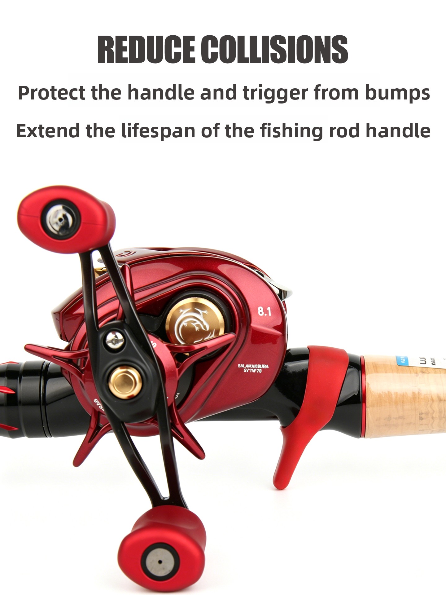 釣り具ルアーロッドトリガー保護カバー滑り止めシリコン保護耐久 - Fishing Rod Case のレビューと価格