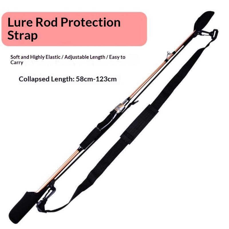 調節可能な釣り竿スリングストラップ、キャップ保護付き、ロッド - Fishing Rod Combo のレビューと価格