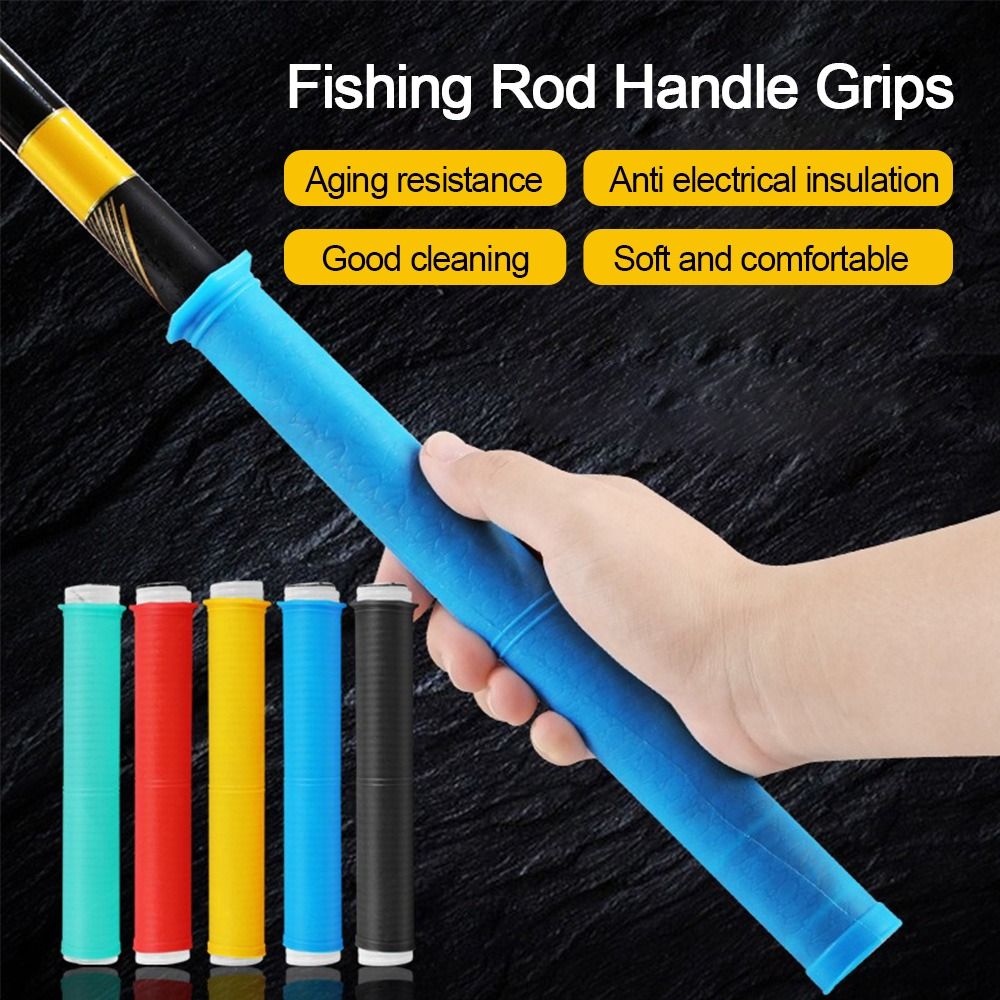 シリコン製釣り竿ハンドルラップ、滑り止めユニバーサルハンドポ - Fishing Rod Case のレビューと価格